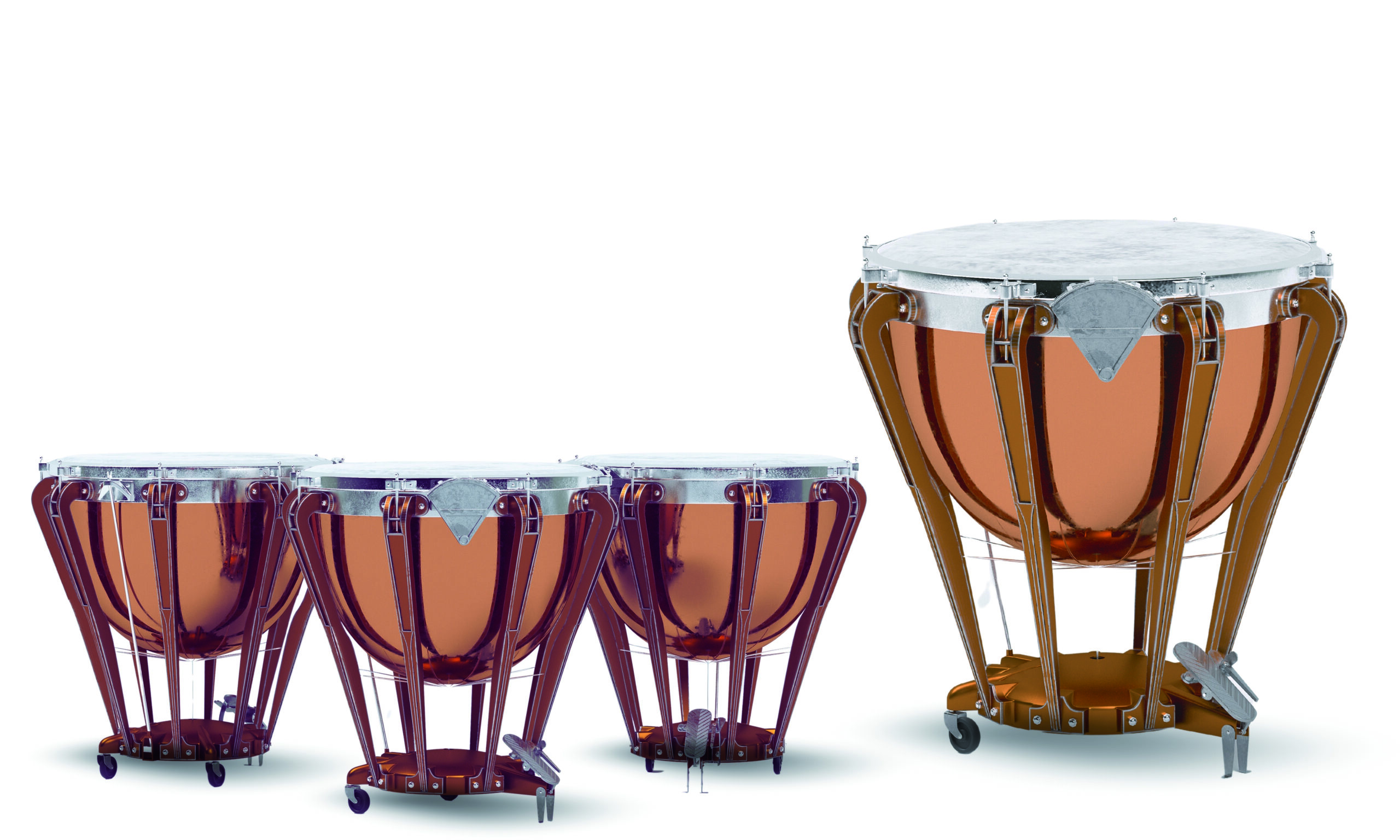 Timpani,Isolated,On,White,Background.